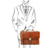 Assisi - Leather briefcase 3 compartments